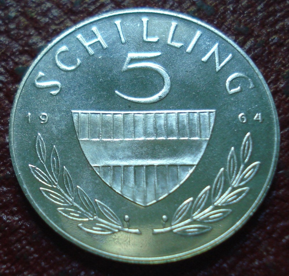 PROOF 1964 AUSTRIA 5 SCHILLING