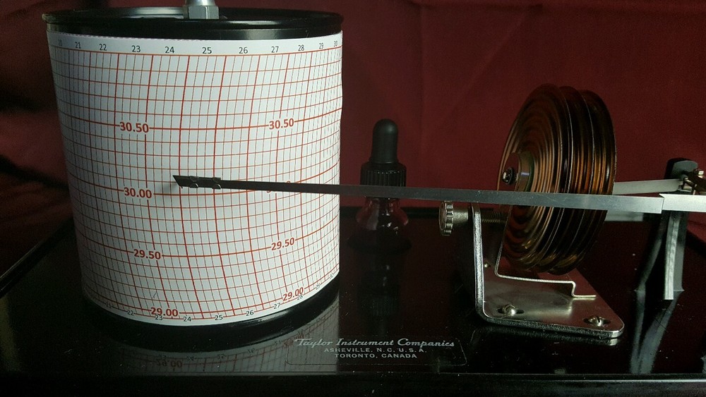 BAS06 Taylor MONTHLY Barometer Barograph Charts EasyRead 