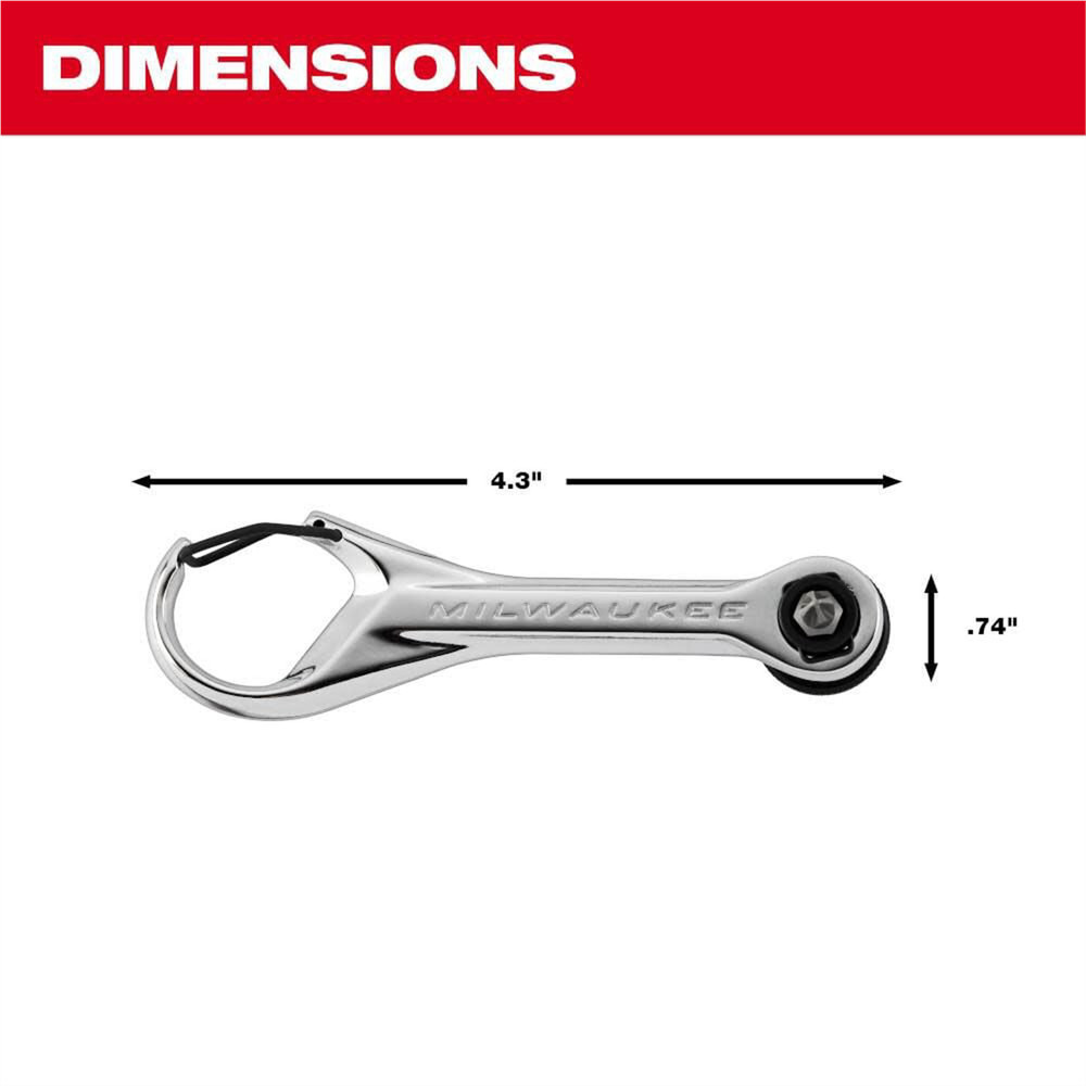 Milwaukee Tool 7-in-1 Multi-Bit Mini Ratchet