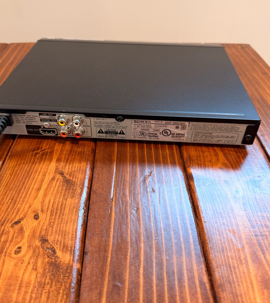 2 Black Sony CD/DVD players - HDMI or RCA - Includes working remotes