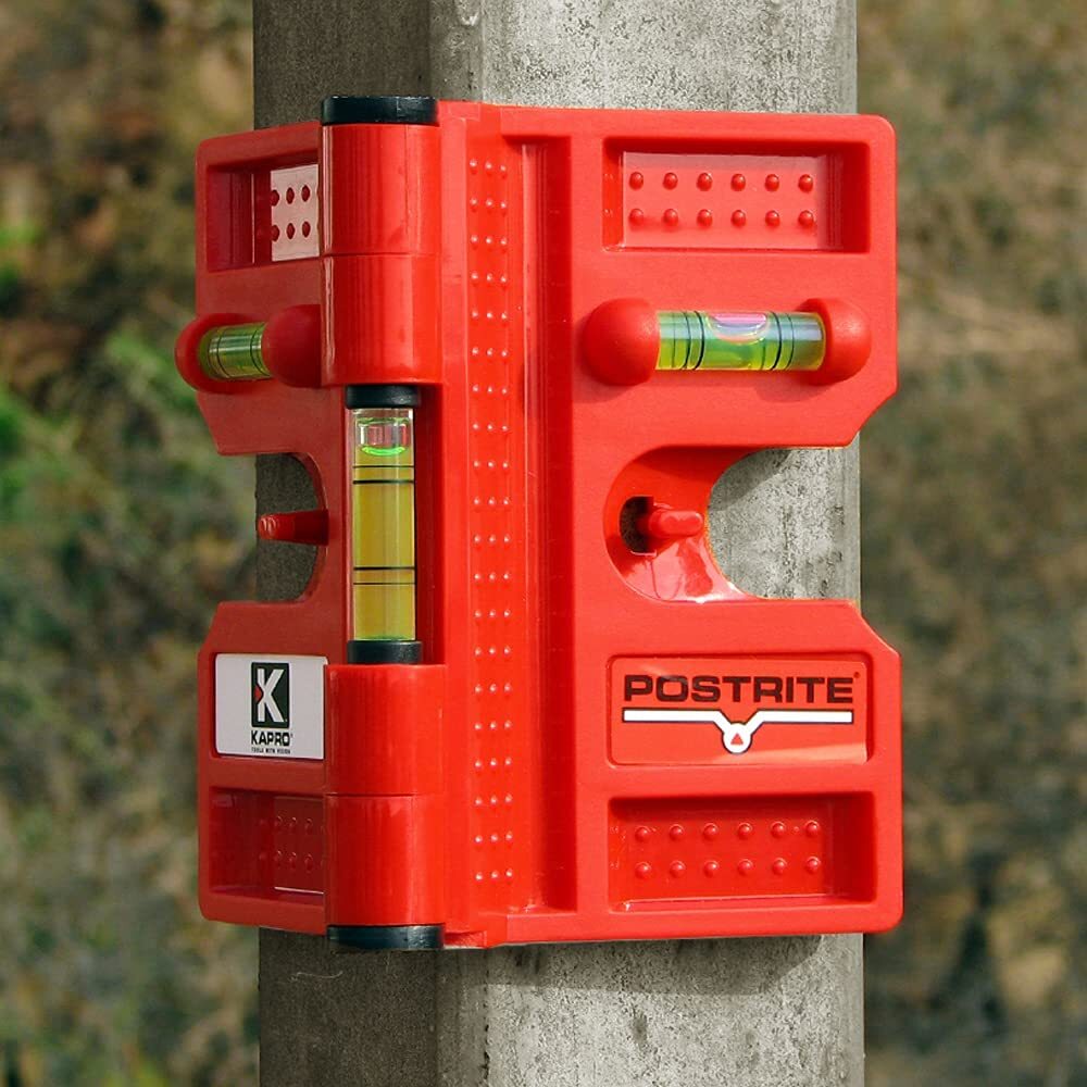 Kapro 340 Postrite Adjustable Red Post Level With Magnets And Vials