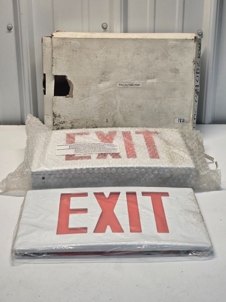 Pace PAC0210B2RW Lighted Exit Sign NEW IN BOX d14