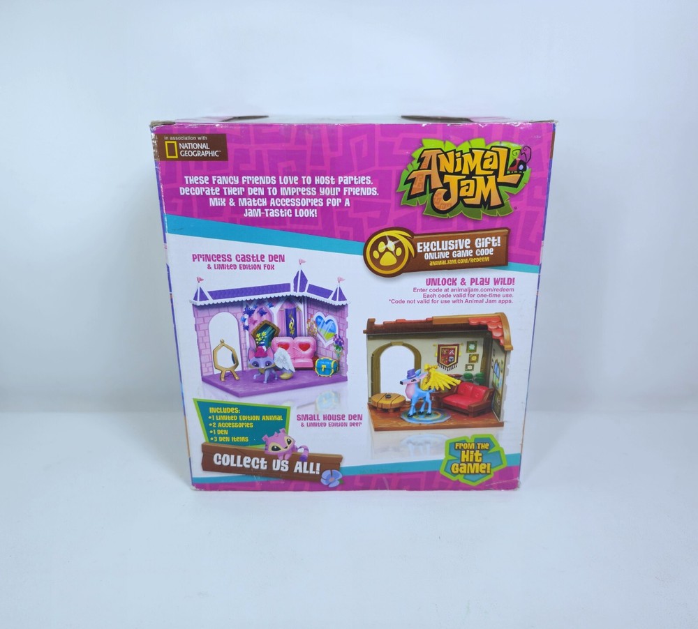 Animal Jam Small House Den Limited Edition Winged Deer Playset W/ Game Code