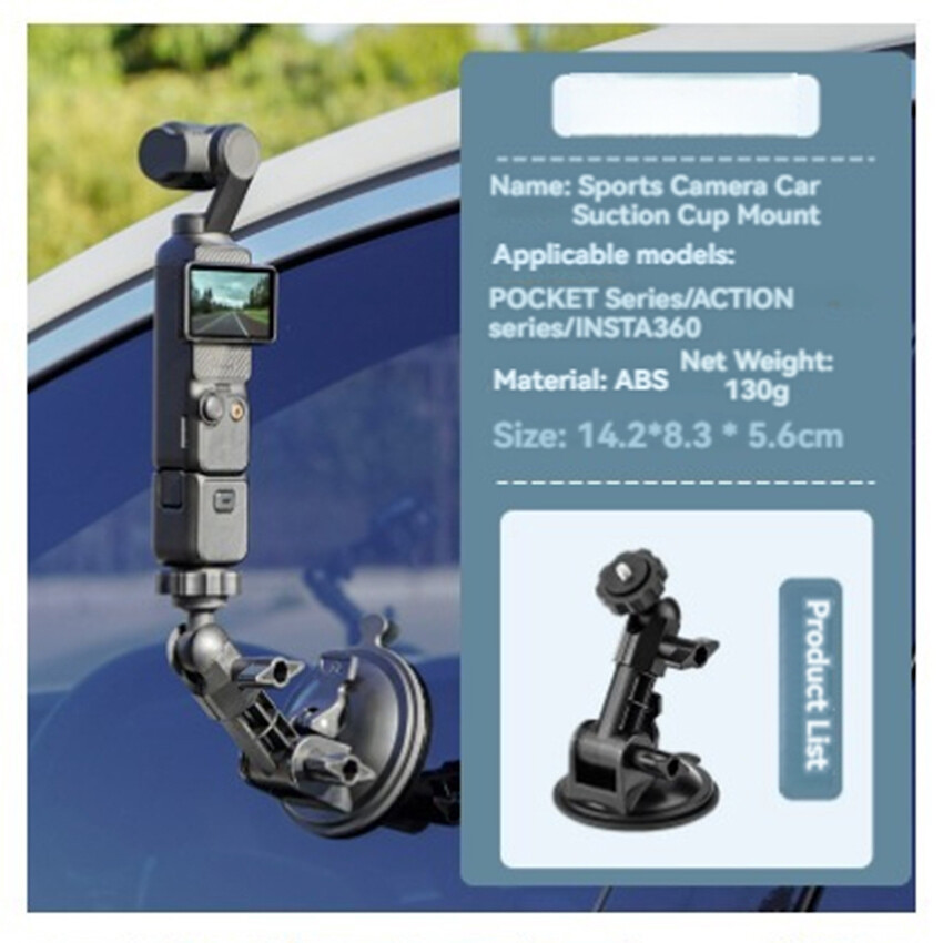 Car Mount Suction Cup Holder Camera Adapter Frame for DJI OSMO POCKET 3