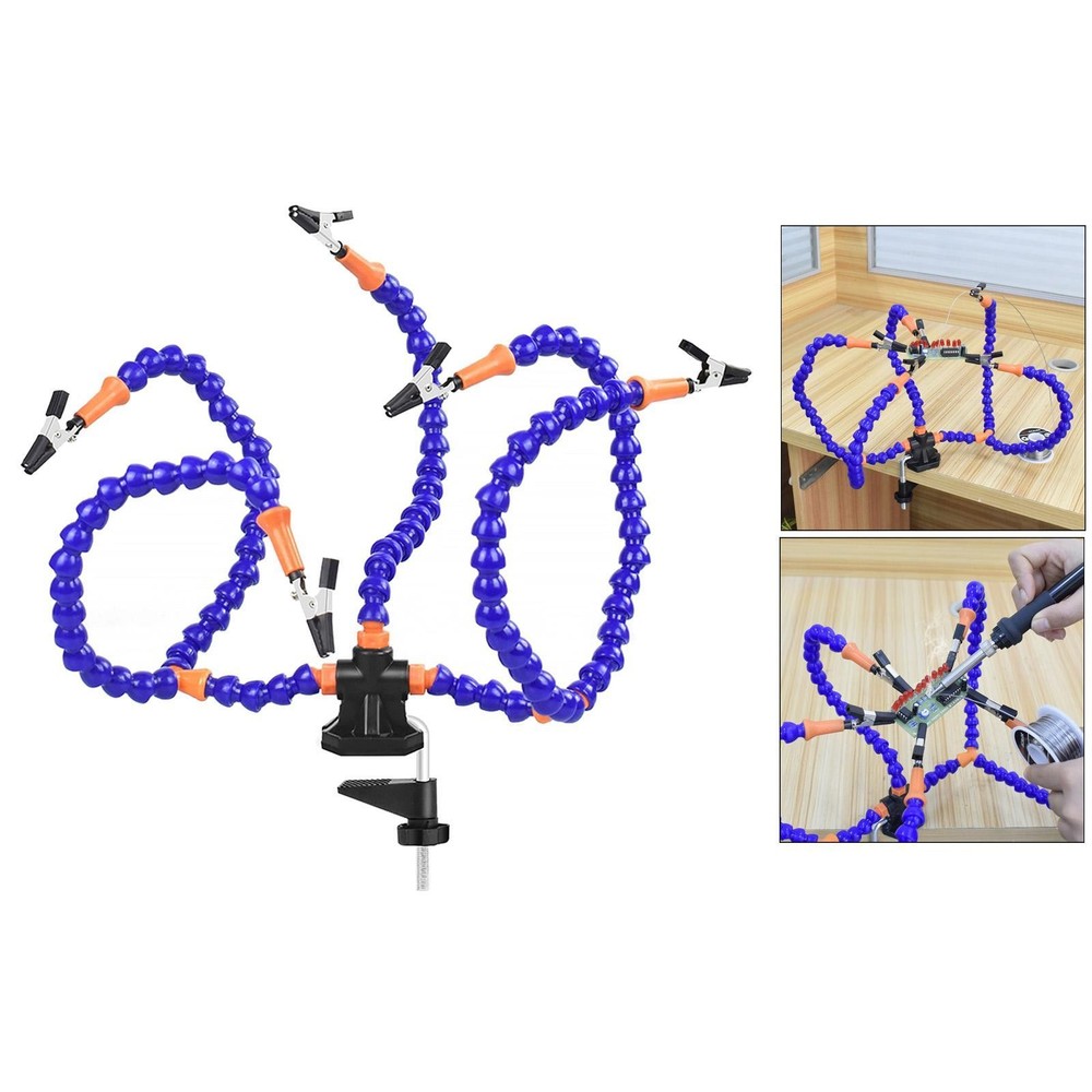 amleso Clamp Flexible Helping Hands 5 Arm Third Hand Soldering Iron Accessory