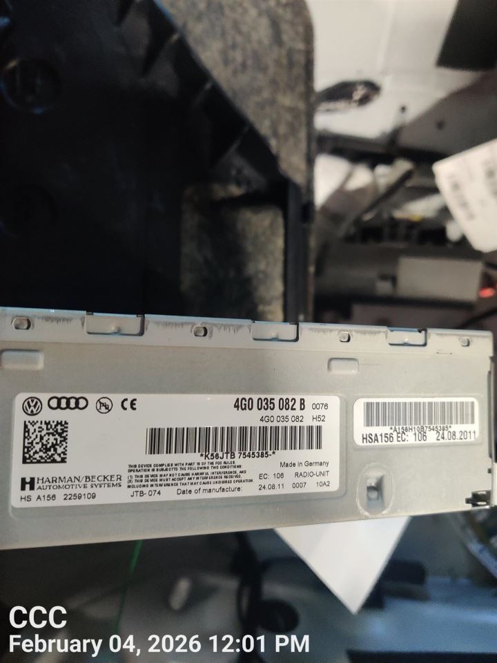 CONTROL PANEL OEM 10-12 A5 AUDI 1YR WRNTY