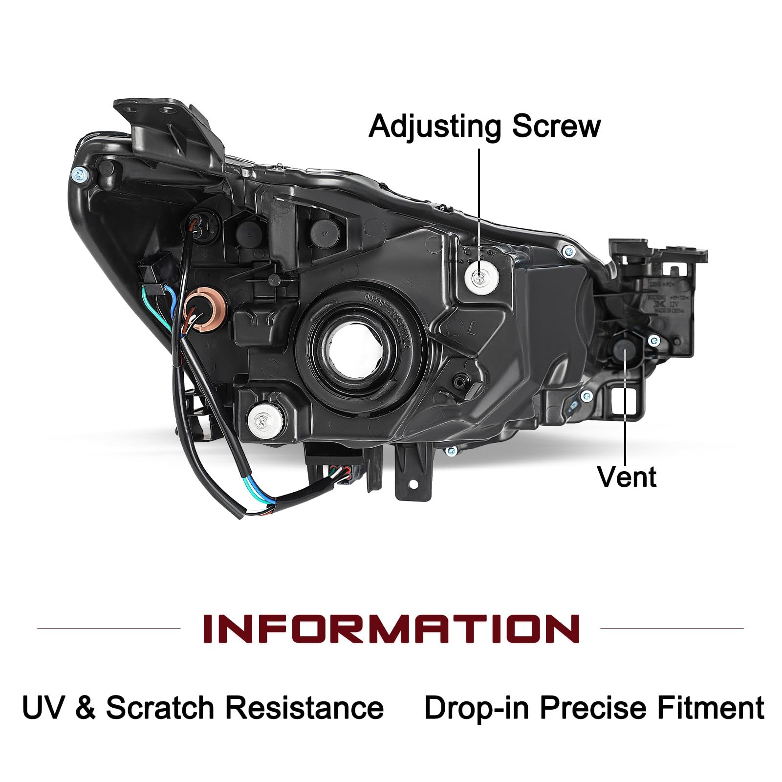 Halogen Headlight for 2016 Scion iA 2017-2018 Toyota Yaris iA 2019-2020 Yaris