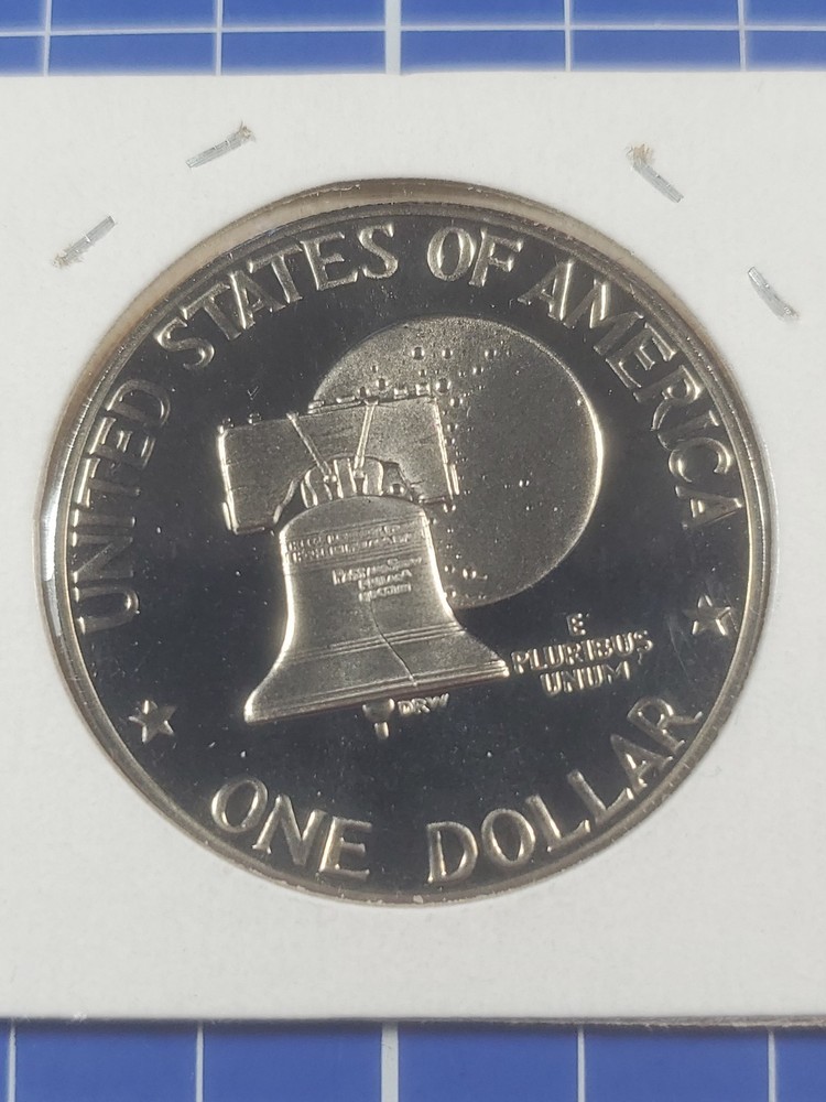 1976-S Type 2 Gem Proof Eisenhower Ike Bicentennial Dollar CN-Clad