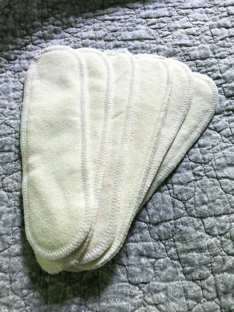 WillowPads Organic Hemp Reusable Pad Inserts 6 pack NEW