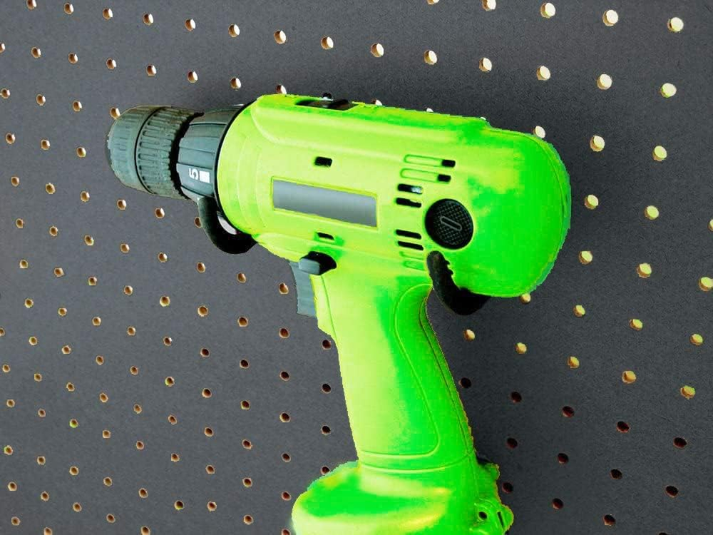 5PCS Pegboard Drill Holder Pegboard Double Hooks Drill Hook for Drill,Accessorie