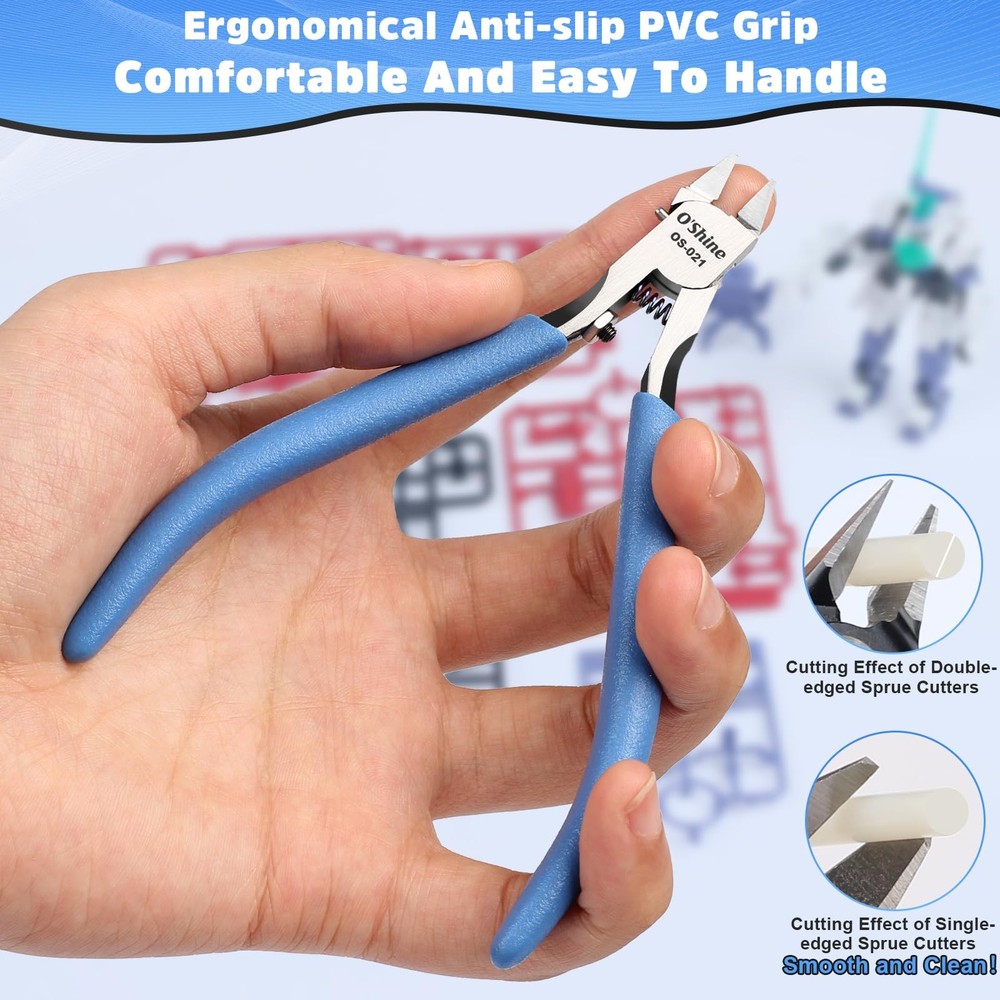 O’Shine Ultimate Single-edged Sprue Cutter, Super Thin & Sharp Model Snips Fo...