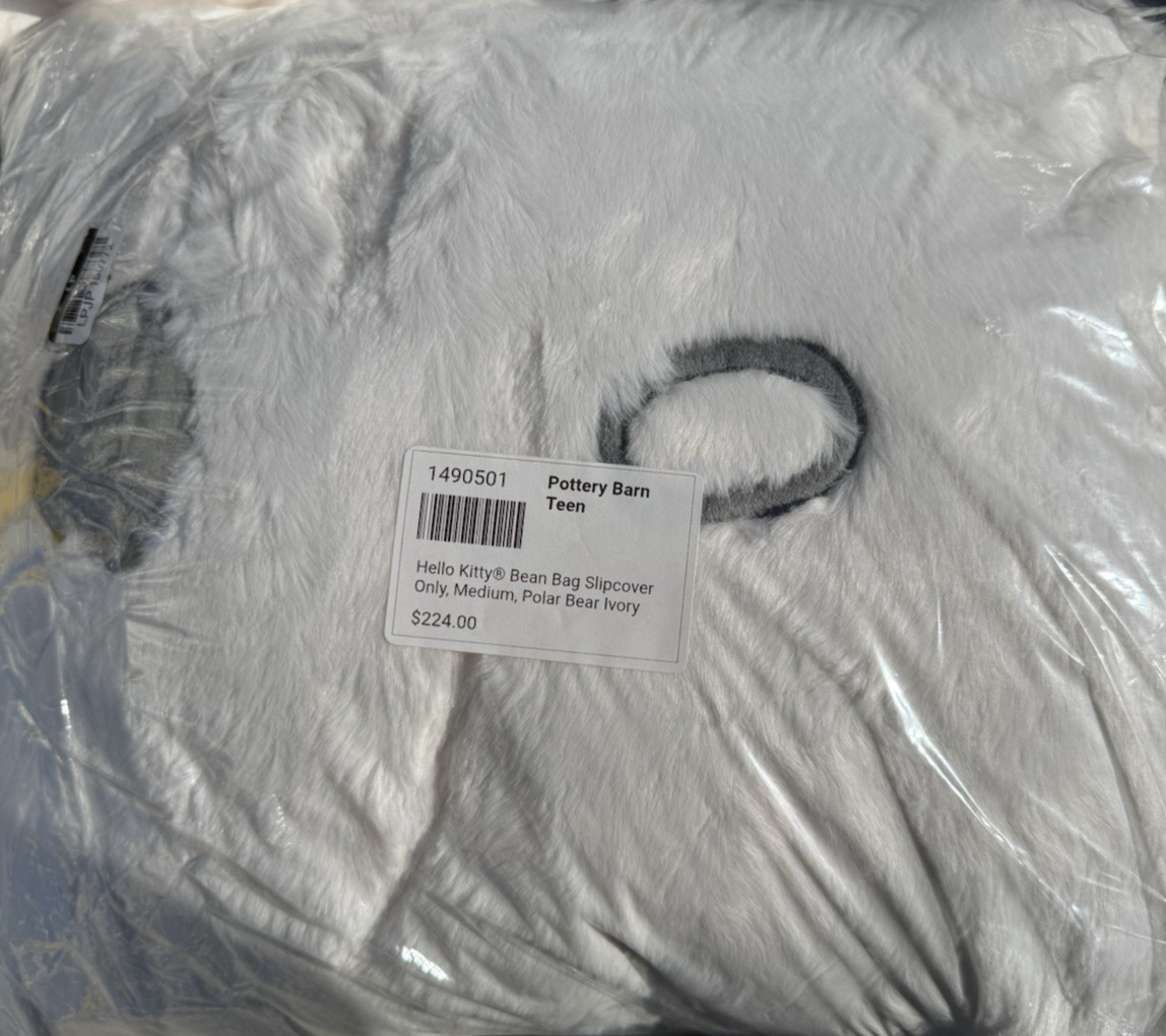 Pottery Barn Teen Hello Kitty® Polar Bear Bean Bag Chair Slipcover - 31" - New
