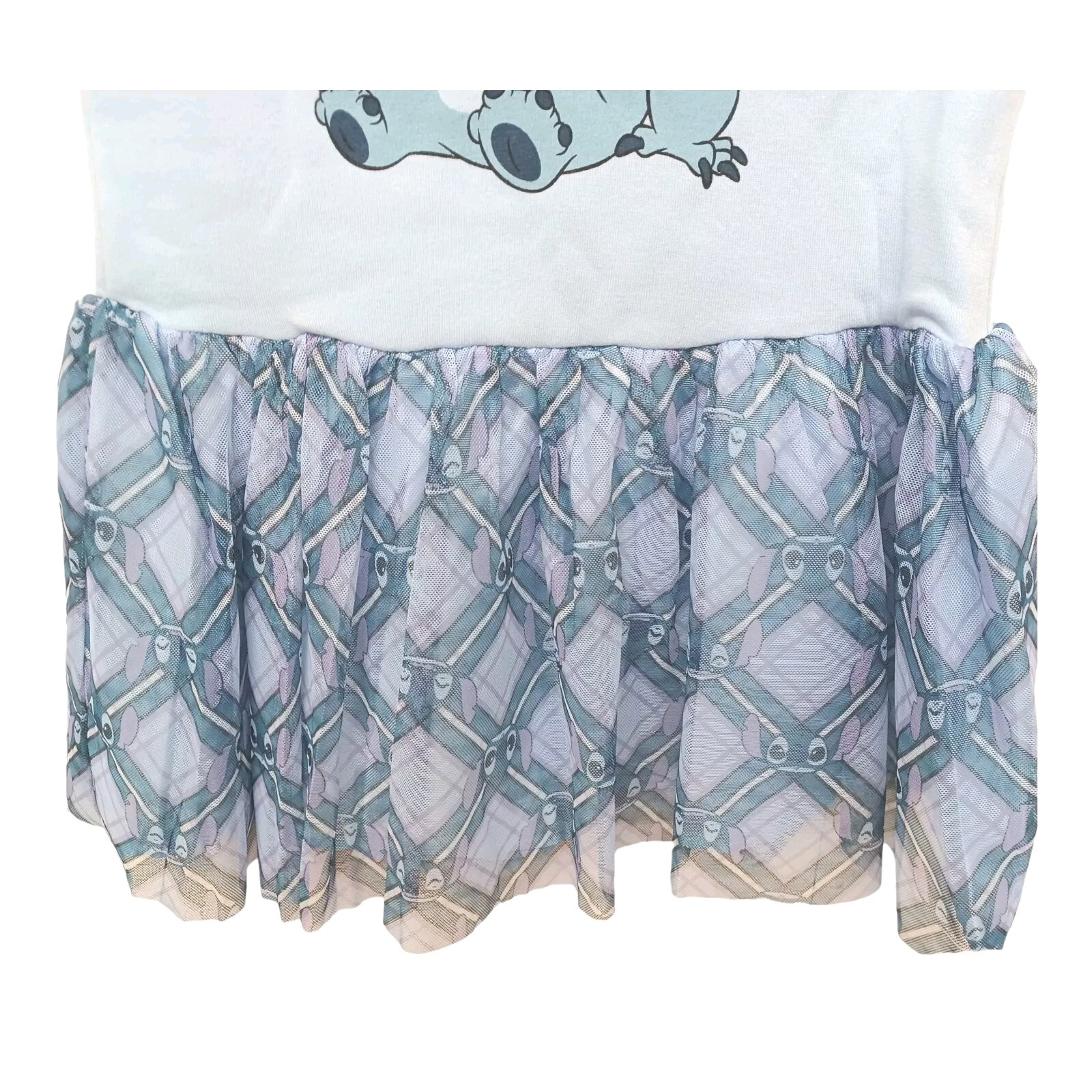 Disney STITCH Hooded w/Ears Costume Tutu Dress 4/5 Blue