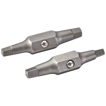Klein Tools 32484 Replacement Bit No 1 Square & No 2 Square, Pk2