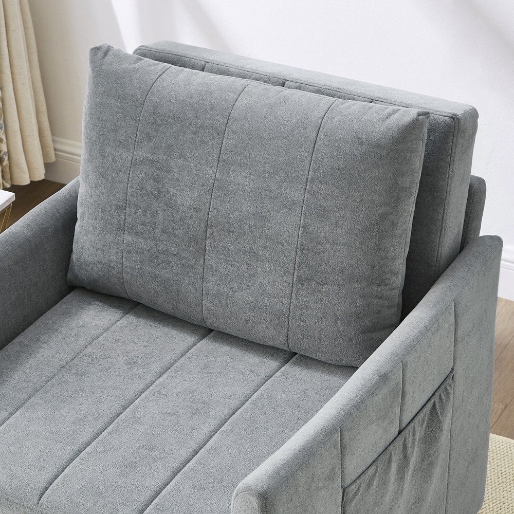 Convertible Sleeper Sofa Bed Single Sofa Bed Folding Sofa Bed w/ Pull Out Bed