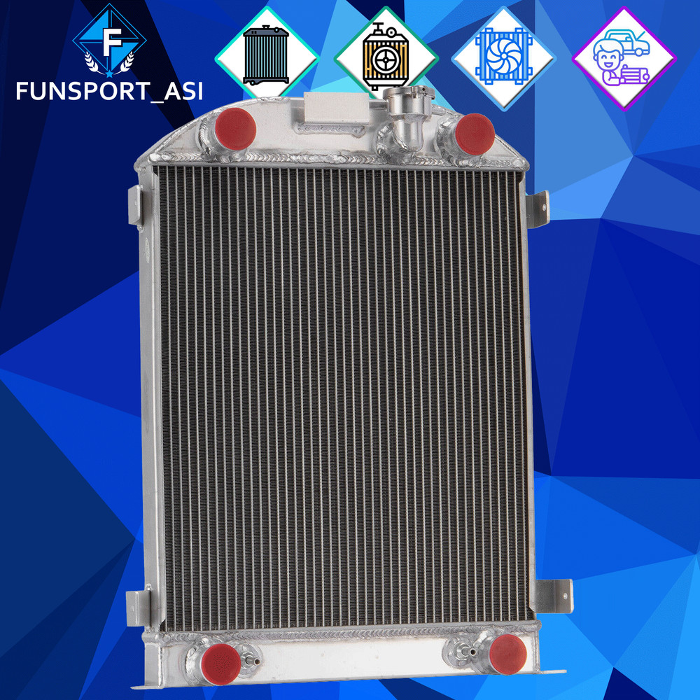 3 Row Aluminum Radiator For FORD FLATHEAD Flat Head ENGINE 1937-1938