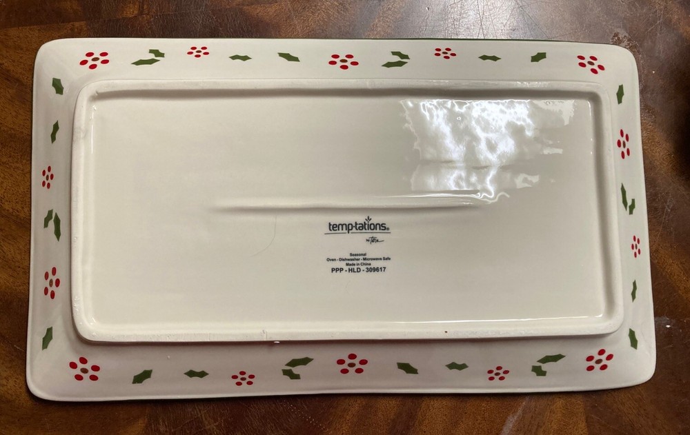 Temptations Red Cardinal Serving Peace Platter New In Box