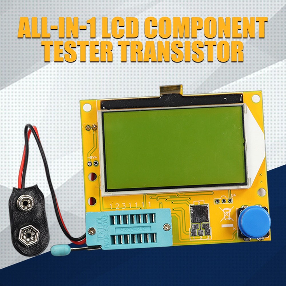 NEW All-in-1 LCD Component Tester Transistor Diode Capacitance ESR Meter Testing