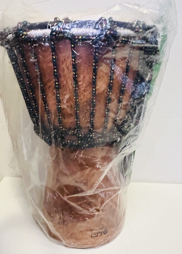 New Terre Djembe Beginner Plain,10" tall, 5-6" head