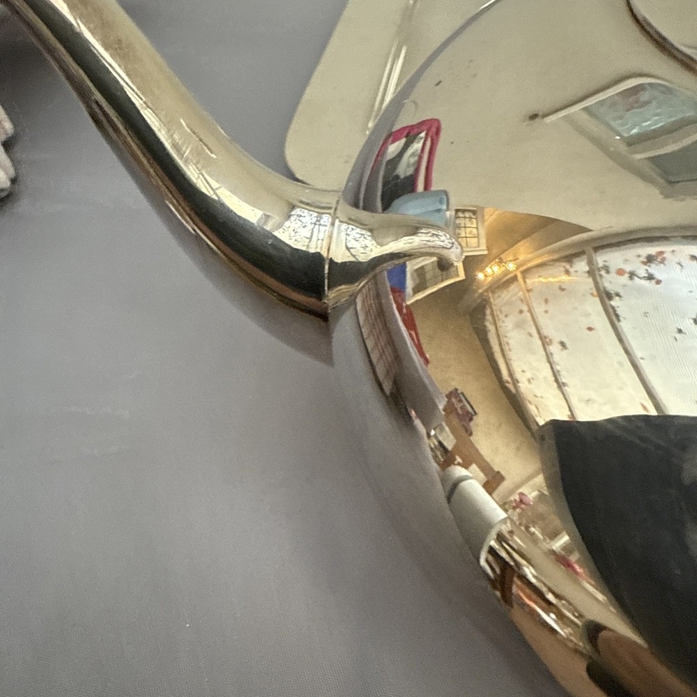 L'ecuyer France Silverplate Vintage Tea Pot, Sugar Bowl, Jub & Tray Set. (B55)