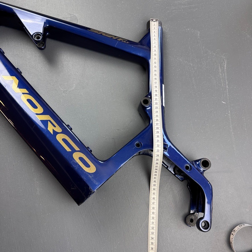 Norco Sight VLT Carbon Front Triangle Frame Medium 29" Class 1 eMTB Ready Blue