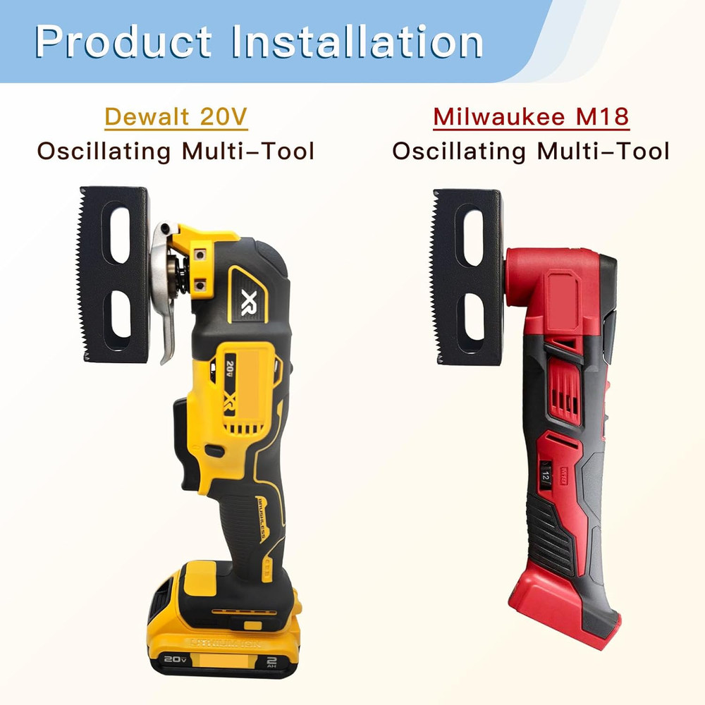 Upgrade Rectangular Slot Cutter for Dewalt & Milwaukee Oscillating Tools
