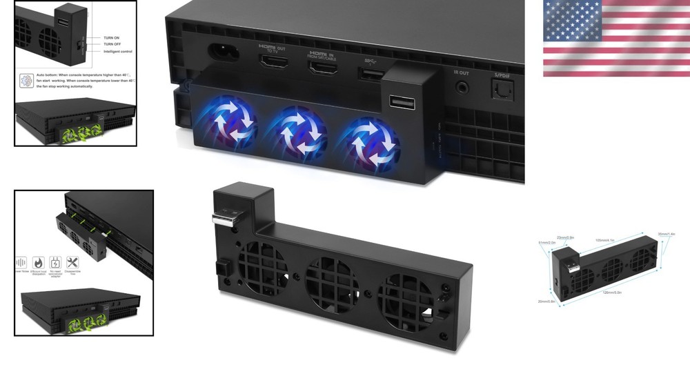 Quiet Cooling Fan for Xbox One X - Easy Install