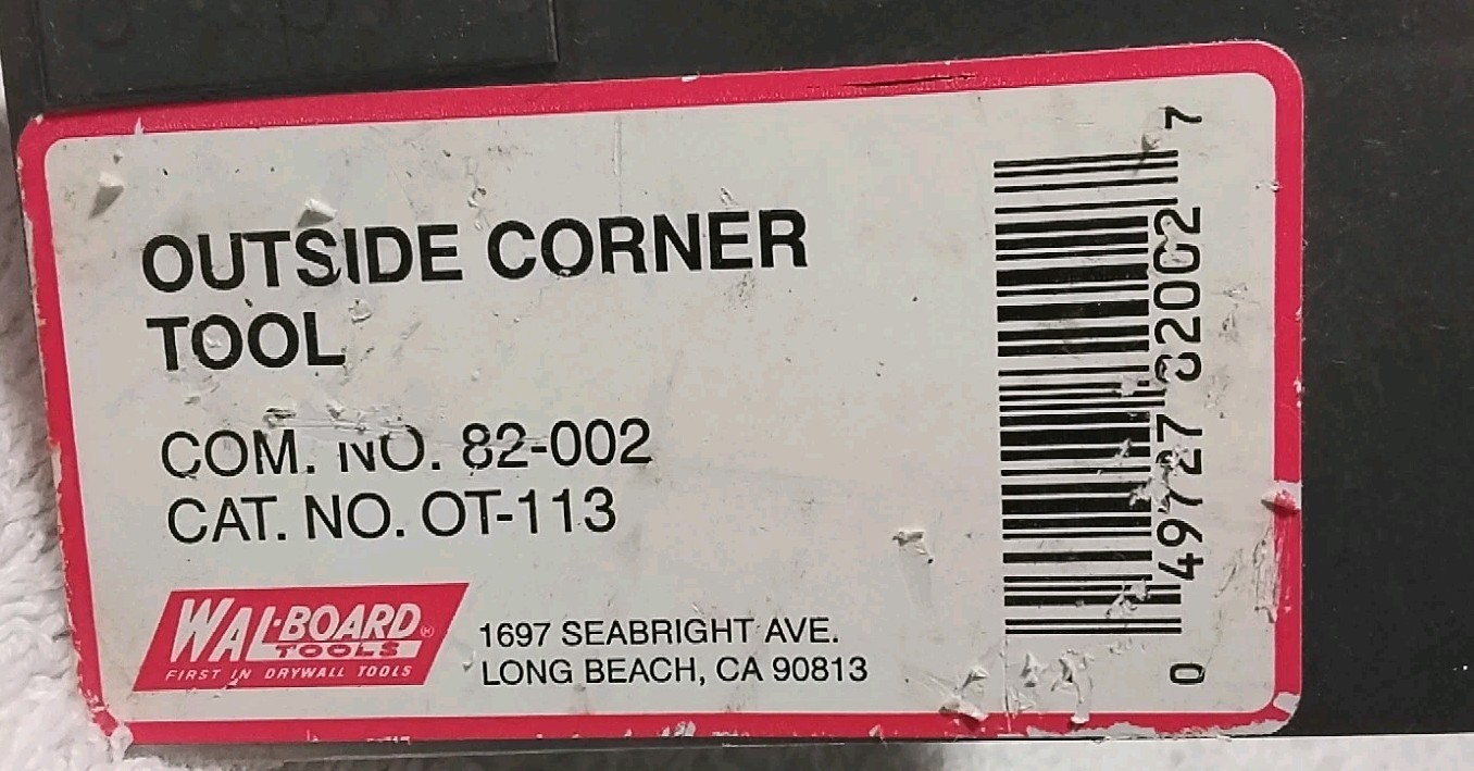 WALL-BOARD TOOLS 82-002 2-1/4"×4-1/8" STAINLESS STEEL WOOD HANDLE 90° FINISH USA