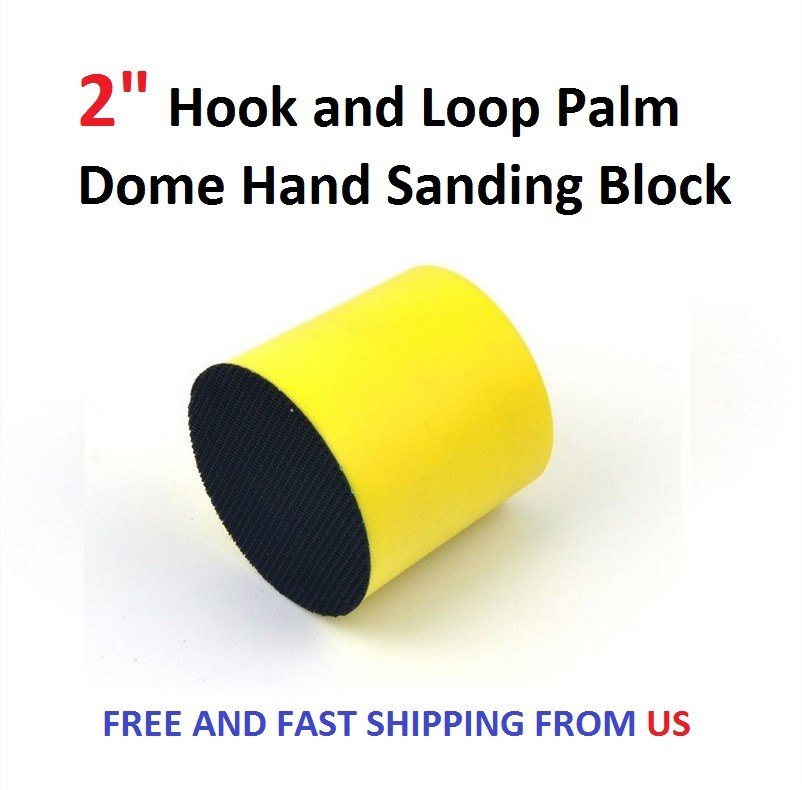 2" Hook and Loop Palm Dome Hand Sanding Block