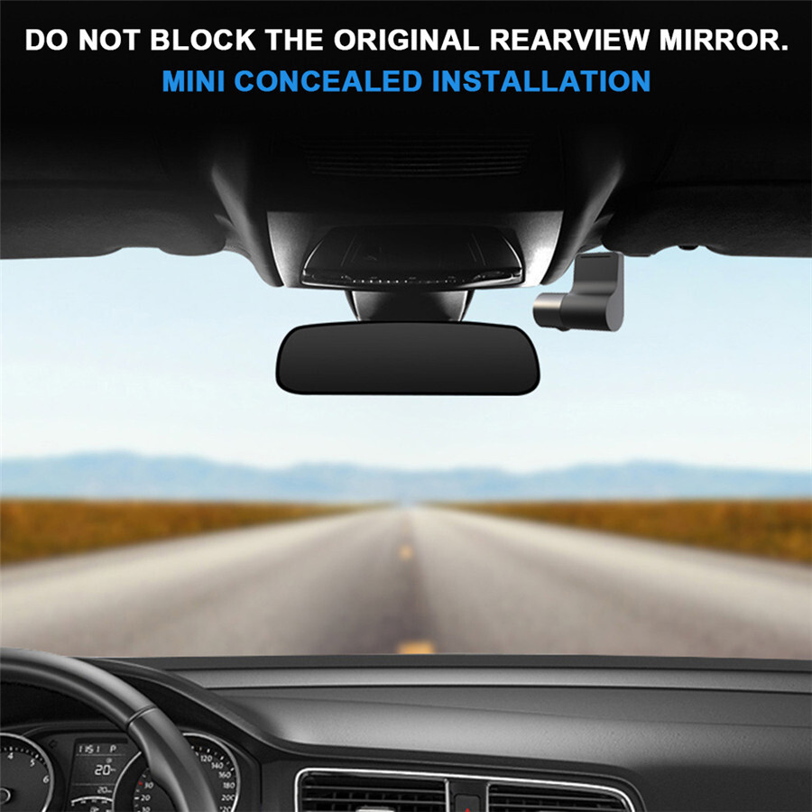 Car Front Windshield DVR Dash Camera Loop Recording ADAS 170° Wide Angle Dashcam