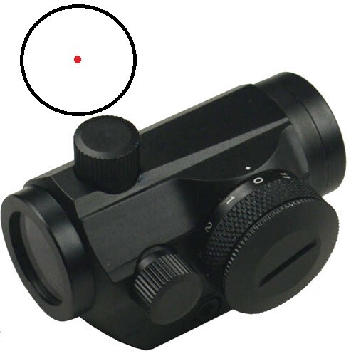 Red Only RED Dot Sight Tunnel Vision Low Profile Picatinny Base