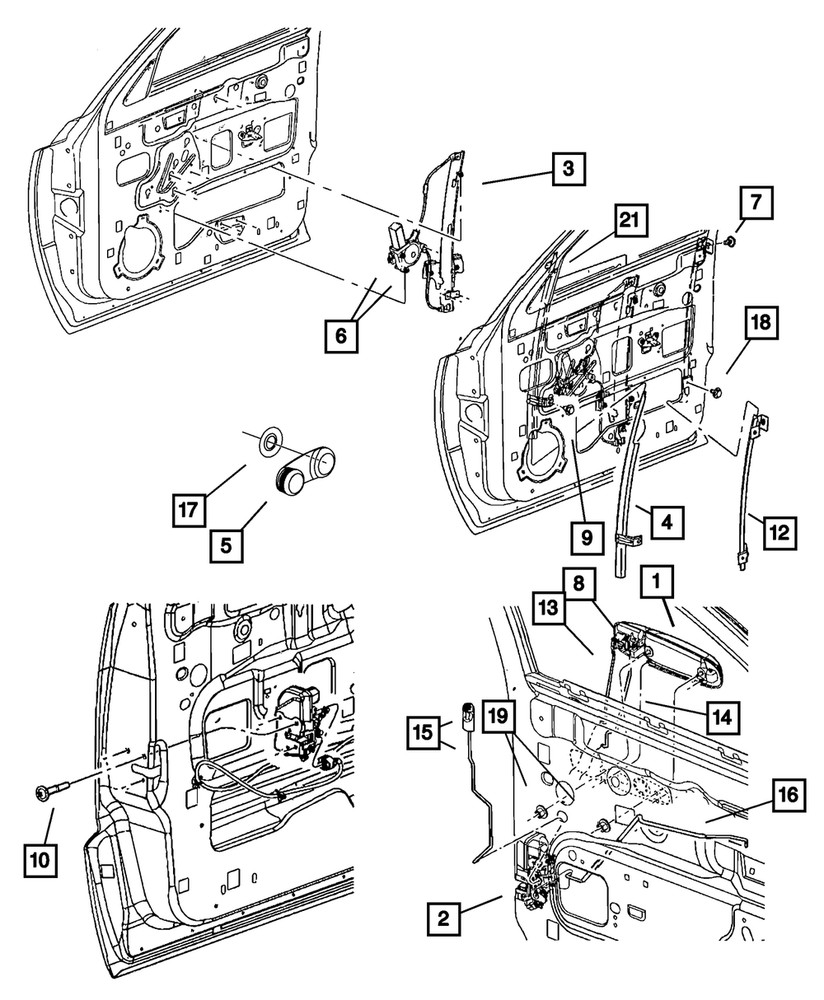Genuine Mopar Door Latch Link Left 55359329AB