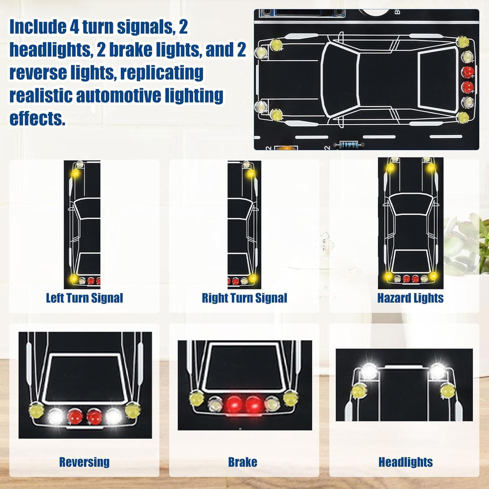 MIOYOOW DIY Car Driving Simulation Soldering Practice Kit, Electronics Project C