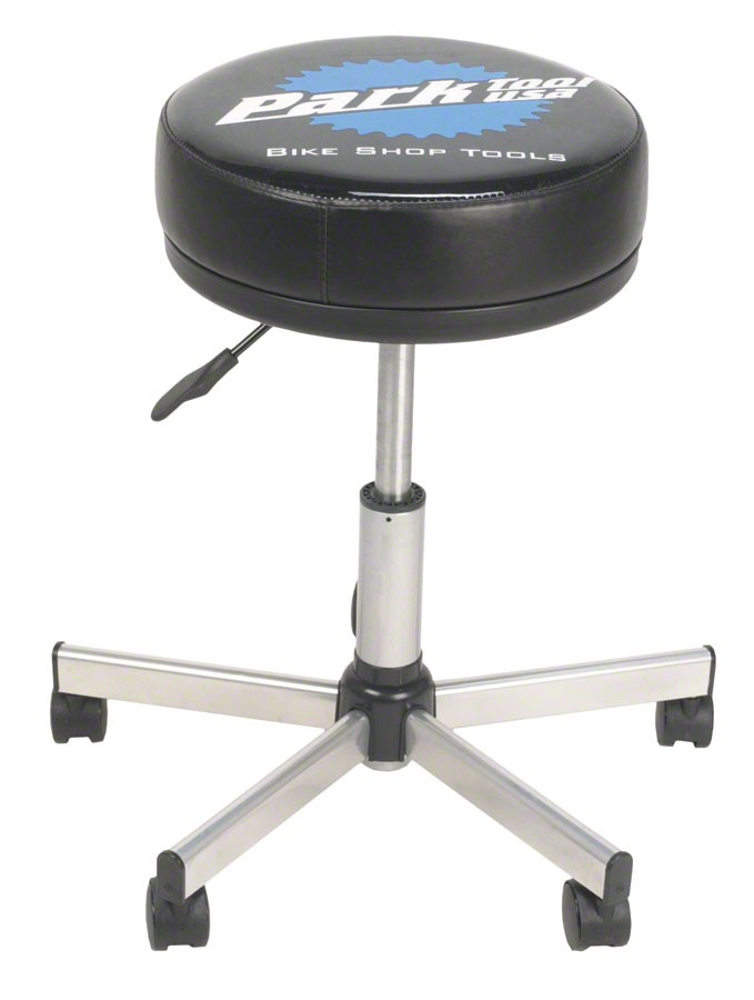 Park Tool STL-2 Adjustable Rolling Shop Stool with 360 Swivel & Smooth Casters