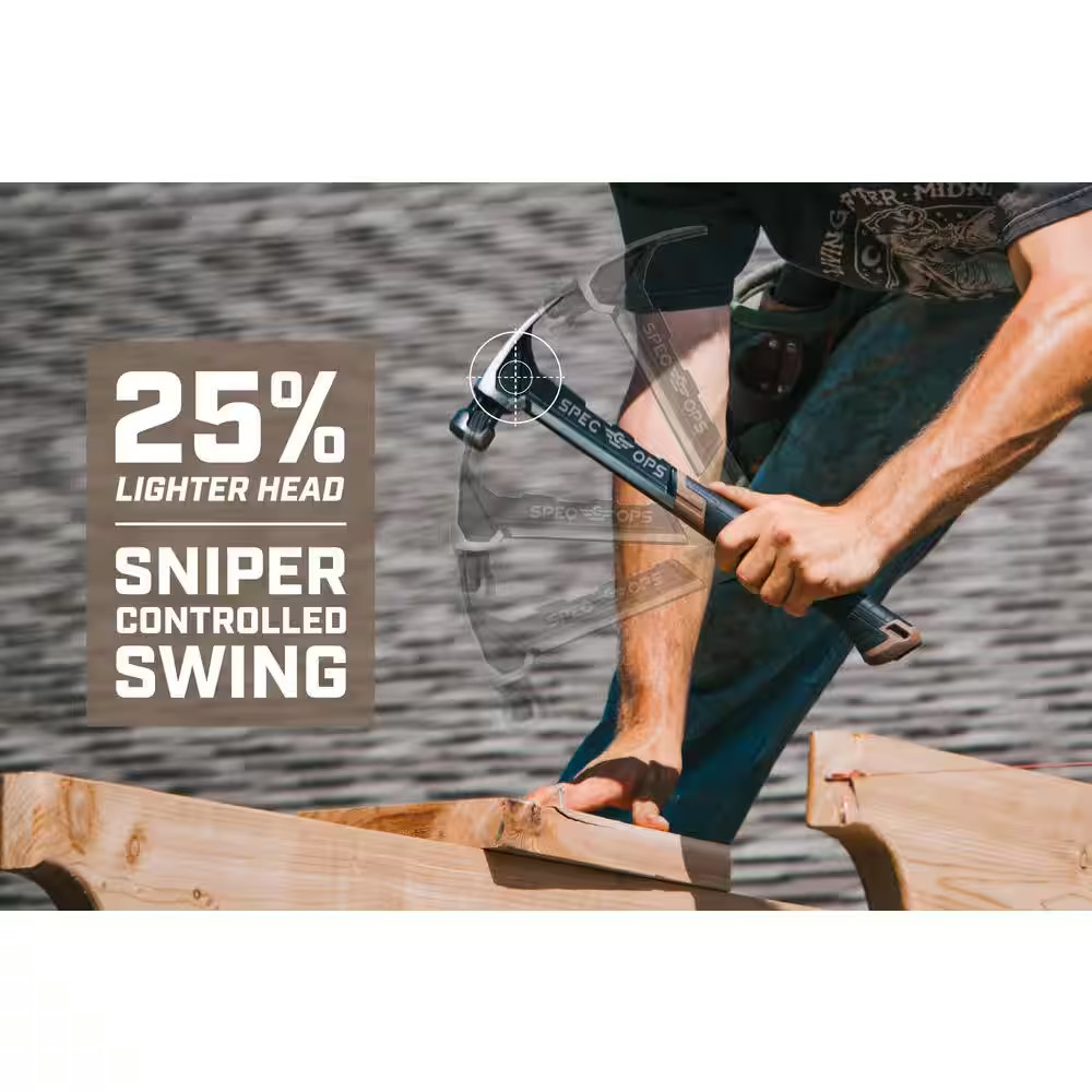 20 Oz. Smooth Face Rip Claw Hammer, Steel Handle