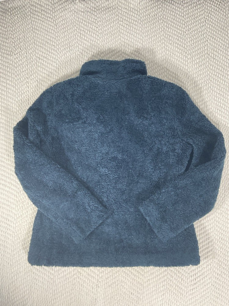 Pendleton Jacket Womens Medium Blue Fleece Sherpa Plaid Lined Size Small
