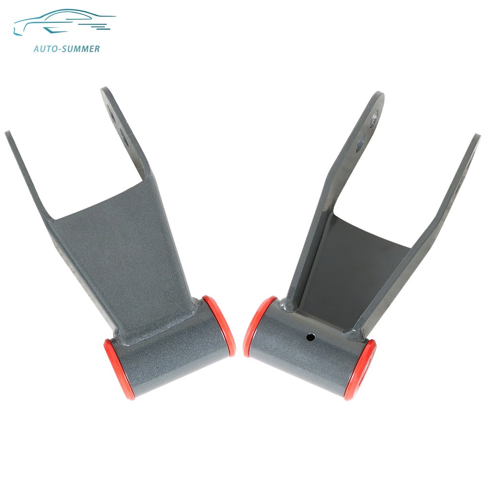 2" Rear Drop Shackles Kit For Chevy Silverado GMC Sierra 1500 C1500 1988-2018