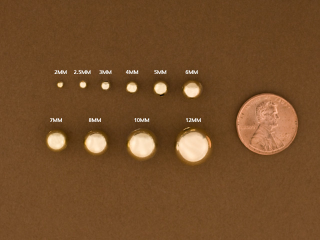 Gold Filled Seamless Round Beads. All Sizes. Plain. 14/20 GoldFilled. Gold Space