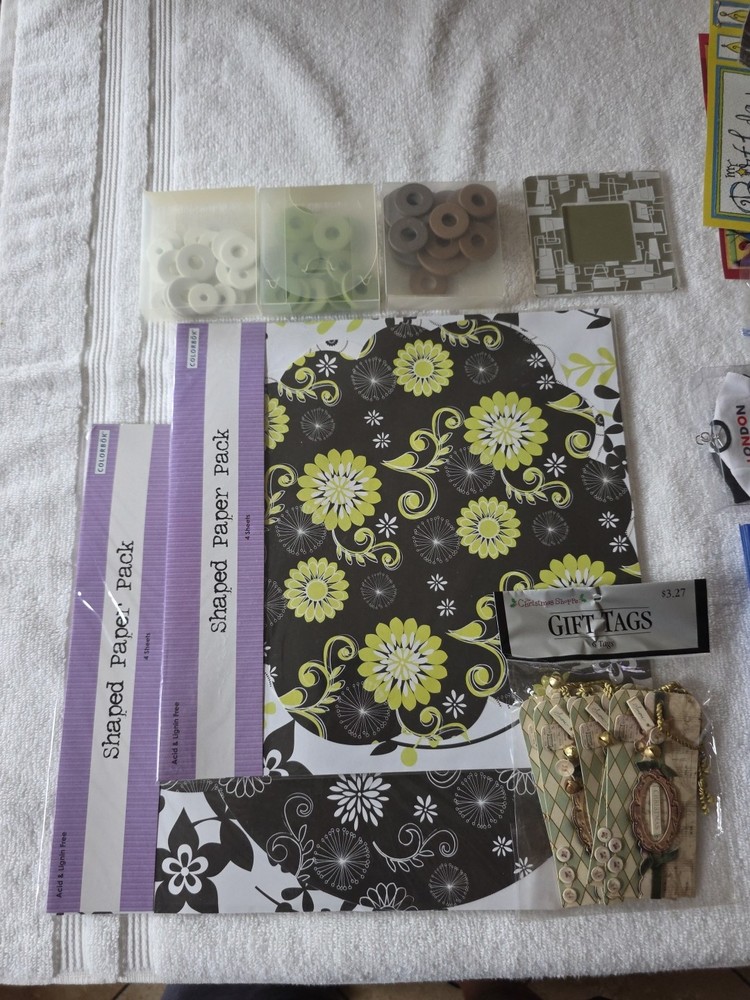 Assorted Scrapbooking Items, Mixed Lot