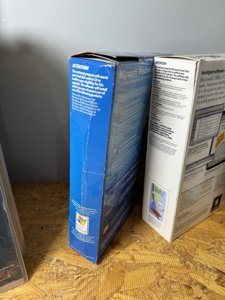 Vintage Computer Software Lot Msdos 6, Windows Xp, Office 97