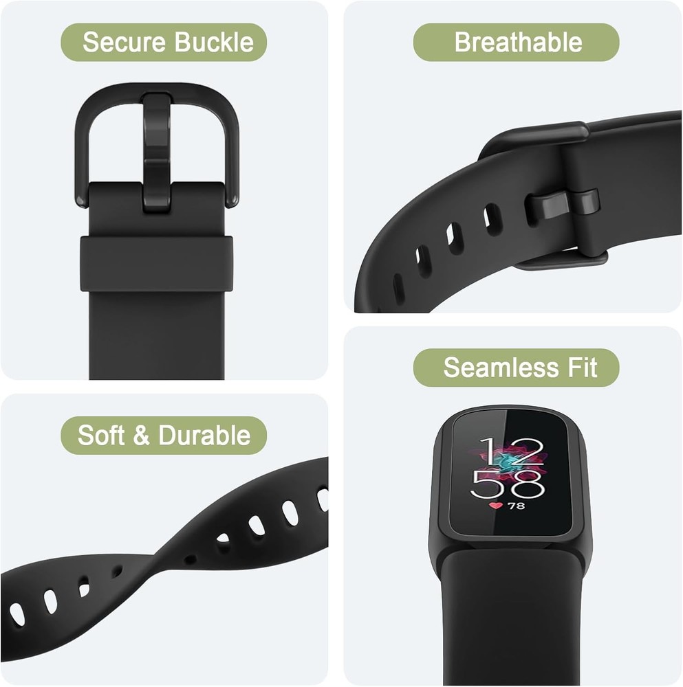 Bands for Fitbit Luxe Silicone Replacement Strap
