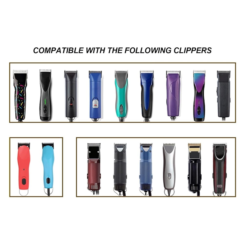 4-Pack Replacement Blades for Andis & Oster Clippers