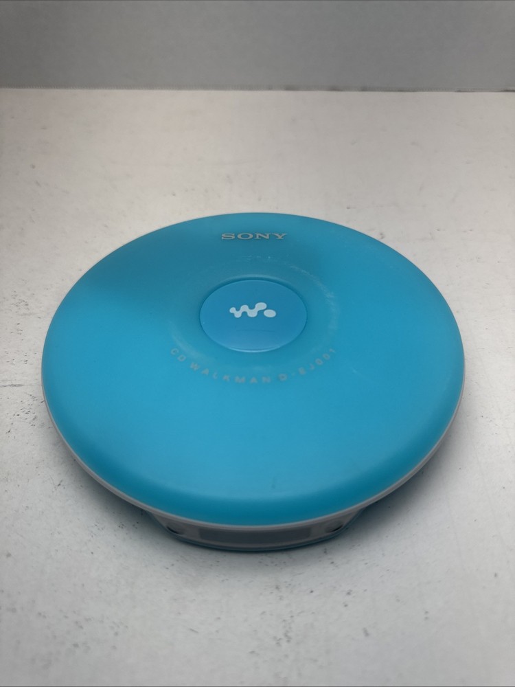 Sony CD Walkman D-EJ001 Portable CD Player Aqua Blue Doesn’t Read Discs