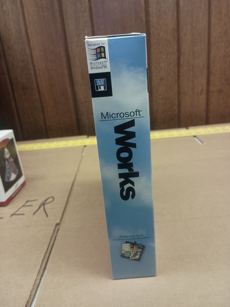 Vintage Microsoft Works PC CD-ROM Designed for Windows 95