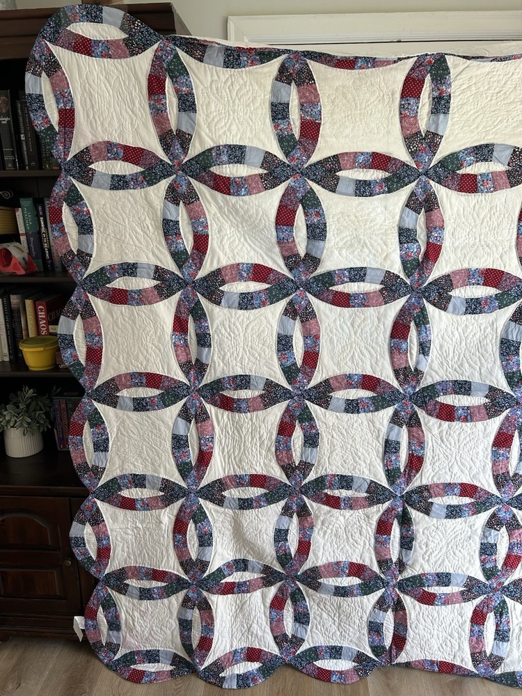 Wedding Ring Multicolor Cotton Quilt