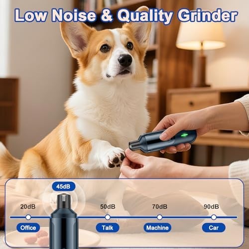 Upgraded Silent Groom Pro Nail Grinder Heusom Silent Grind Pro for Dogs Nail NEW