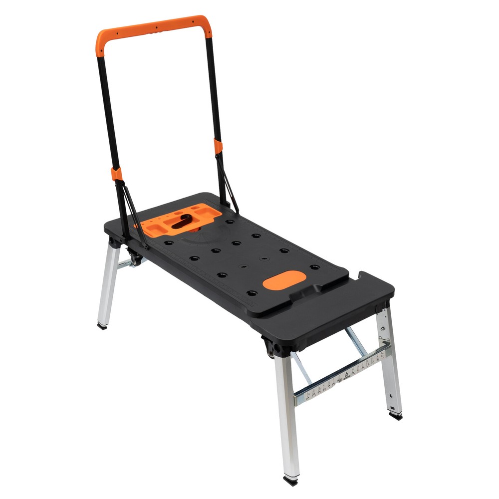 7-in-1 Workbench Portable Folding Sawhorse Work Table 550lbs Load Capacity