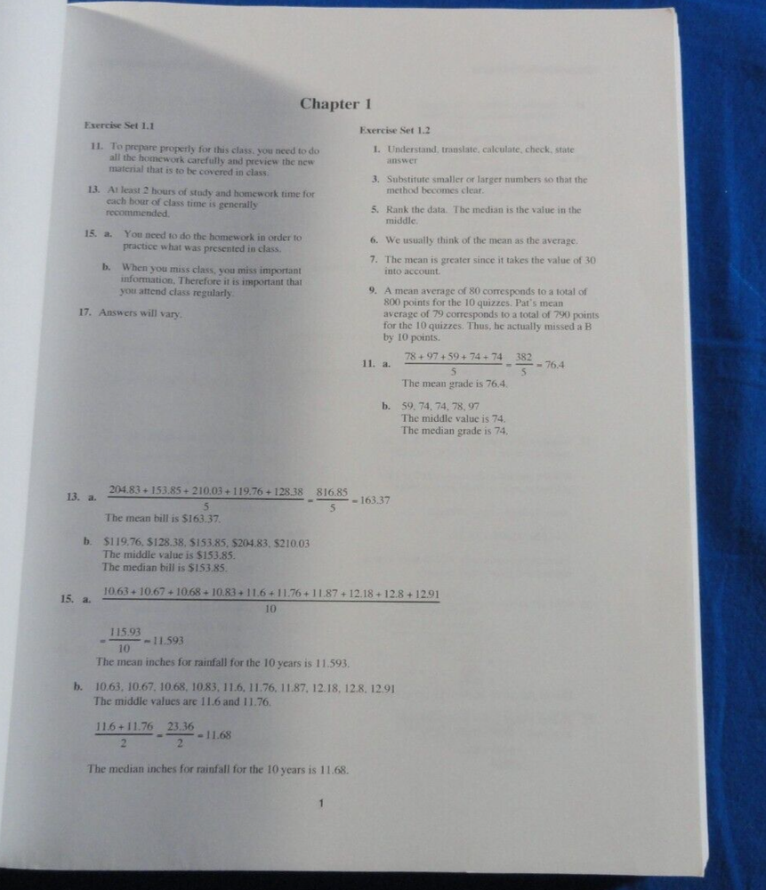 STUDENT SOLUTIONS MANUAL ELEMENTARY ALGEBRA FOR COLLEGE STUDENTS TEXTBOOK
