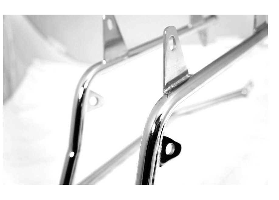 Chrome Saddlebag Support Conversion Bracket kit For Harley Heritage Softail 84-1