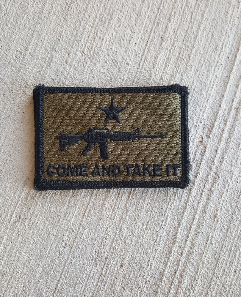 Morale Patch Special Ops Gear - COME and TAKE IT- Nylon - FOREST - NEW